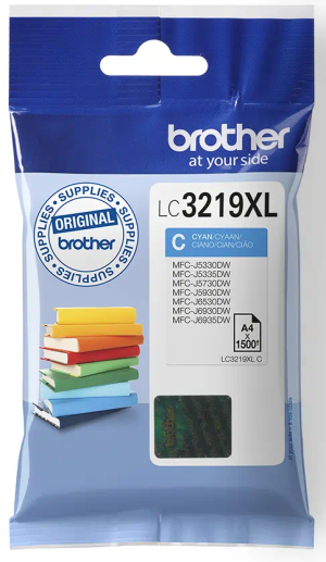 Tusz Brother LC-3219C XL - 1500 stron (Niebieski)