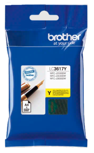 Tusz Brother LC-3617Y - 550 stron (Żółty)