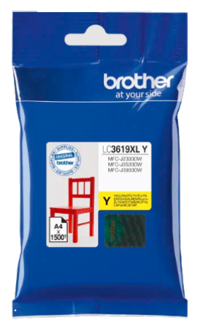 Tusz Brother LC-3619Y XL - 1500 stron (Żółty)