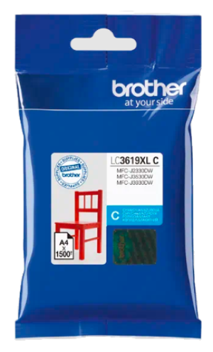 Tusz Brother LC-3619C XL - 1500 stron (Niebieski)