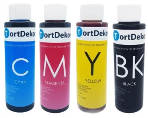 Tusze Jadalne do drukarek spożywczych (Komplet)