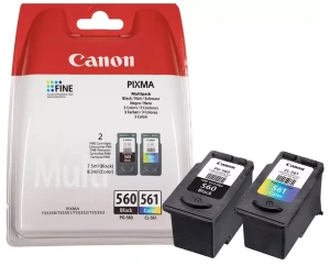 Tusze Canon PG-560 Czarny + CL-561 Kolor (Komplet)