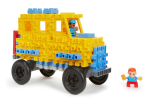 Little Tikes - Klocki Waffle - Zestaw Autobus szkolny 644467