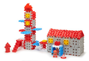 Little Tikes - Klocki Waffle - Zestaw Straż Pożarna 643149