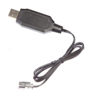 Carrera RC - Kabel do ładowania USB 1A dla akumulatorów LiFePo4 6,4V 600054