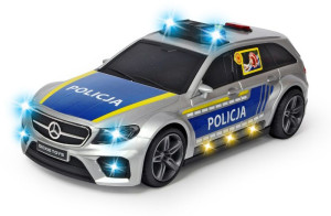 Dickie SOS - Samochód policyjny Mercedes-AMG E43 1:16 30 cm Światło Dźwięk 3716018
