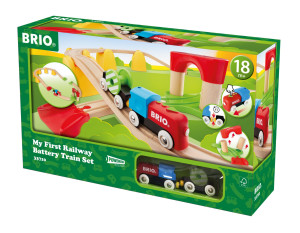 Brio Kolejka - Mój pierwszy pociąg Zestaw początkowy na baterie 33710