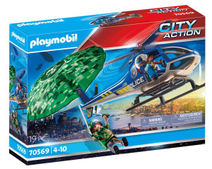 Playmobil City Action - Policyjny śmigłowiec - Ucieczka ze spadochronem 70569