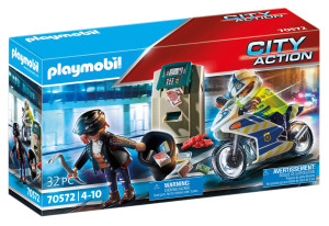 Playmobil - Policyjny motor: Pościg za przestępcą 70572