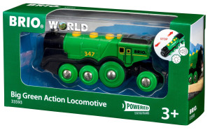 Brio Kolejka - Klasyczna zielona lokomotywa 33593