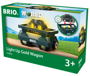 Brio Kolejka - Świecący wagon ze złotem 33896