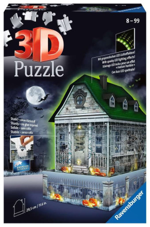 Ravensburger - Puzzle 3D Nawiedzony dom świecący w ciemności 216 elem. 112548