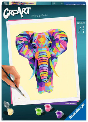 Ravensburger - CreArt Słoń Malowanie po numerach 289950