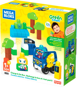 Fisher-Price Mega Bloks - Ekoautobus Zestaw klocków EKO HDX90