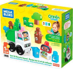 Fisher-Price Mega Bloks - Ekośmieciarka Zestaw klocków EKO HDL06