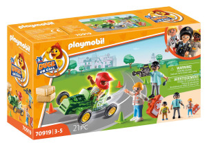 Playmobil - Duck On Call Akcja ratunkowa. Pomóż kierowcy rajdowemu! 70919