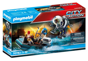 Playmobil - Policyjny plecak odrzutowy: Aresztowanie złodzieja sztuki 70782