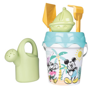 Smoby green - EKO Wiaderko z akcesoriami i konewką z bioplastiku Minnie i Mickey 862138