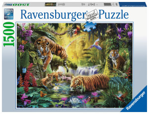 Ravensburger - Puzzle Spokojne tygrysy 1500 elem. 160051