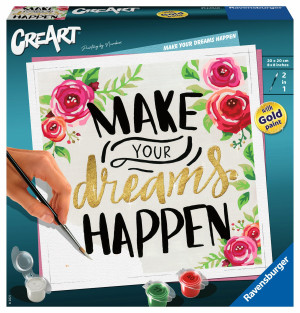 Ravensburger - CreArt Malowanie po numerach Make your dreams happen 290284