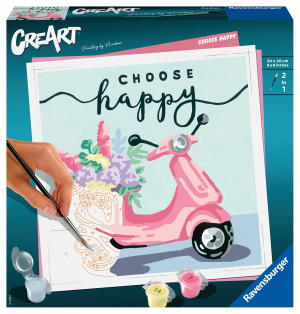 Ravensburger - CreArt Choose Happy Malowanie po numerach 201259