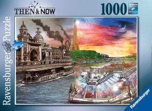 Ravensburger - Puzzle Then&Now Paryż 1000 elem. 165711