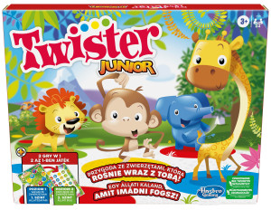 Hasbro - Gra Twister Junior Plansza ze zwierzątkami F7478