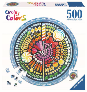 Ravensburger - Puzzle Paleta kolorów Cukierki 500 elem. 173501