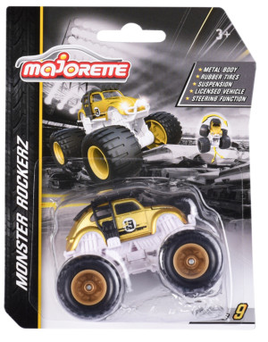 Majorette - Samochód Volkswagen Beetle Edycja Limitowana Gold Rockerz Monstertruck 2054033 03