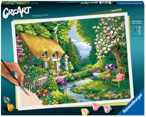 Ravensburger - CreArt Domek nad rzeką Malowanie po numerach 201549
