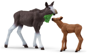 Schleich Wild Life - Łoś i cielę 42603