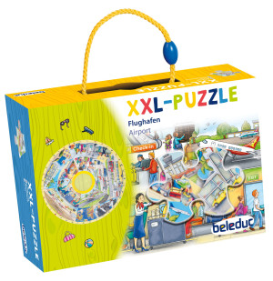 Beleduc - Duże drewniane puzzle XXL Lotnisko Edukacyjne 11140
