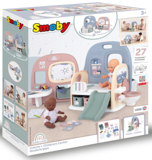 Smoby Baby Care - Kącik zabaw dla lalki + 27 akcesoriów 240307
