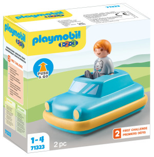 Playmobil - 1.2.3 Samochód Push & Go 71323