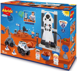 Ecoiffier Abrick - Baza kosmiczna z rakietą + 3 figurki 2987