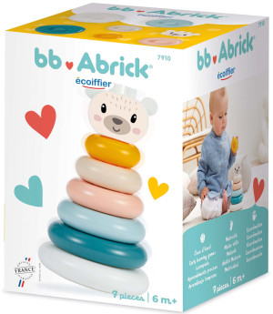 Ecoiffier Abrick - Kolorowa piramida do układania 7910