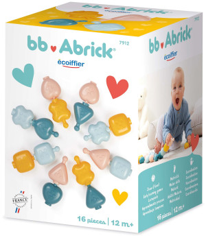 Ecoiffier Abrick - Klocki sensoryczne 16 szt. 7912
