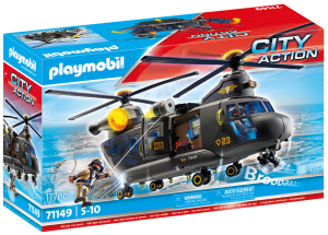 Playmobil - City Action Śmigłowiec ratunkowy jednostki specjalnej 71149