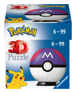 Ravensburger - Puzzle 3D Kula Pokemon Master Ball 54 elem. 115648
