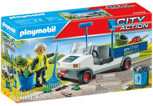 Playmobil - City Action Sprzątanie miasta samochodem elektrycznym 71433