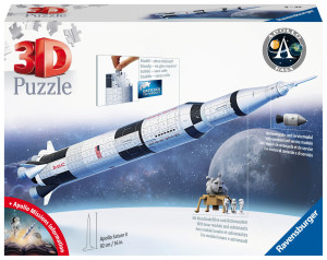Ravensburger - Puzzle 3D Rakieta Apollo Saturn V 504 elem. 115457