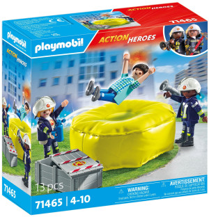Playmobil - Action Heroes Strażacy z poduszką powietrzną 71465