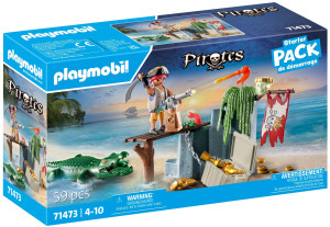Playmobil - Pirates Pirat z aligatorem 71473