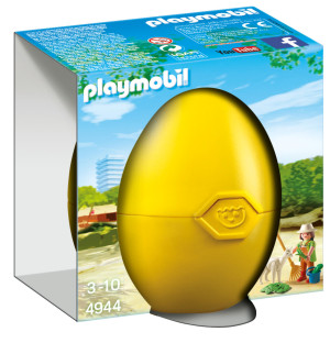 Playmobil - Zestaw jajko z niespodzianką Opiekunka zwierząt z alpaką 4944