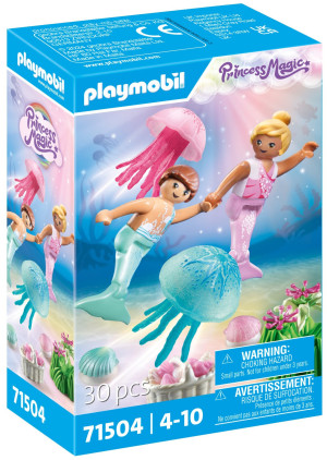 Playmobil - Princess Magic Małe syrenki z meduzą 71504
