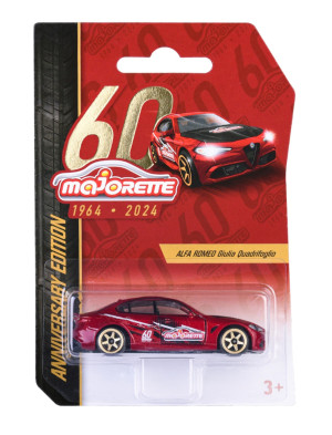 Majorette - Metalowy samochód Alfa Romeo Giulia na 60-lecie 1:64 2054100 F