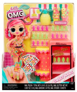 L.O.L. SURPRISE - Studio paznokci LOL O.M.G. Sweet Nails + lalka Pinky Pops 503842