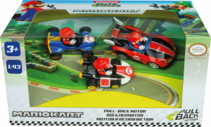 Carrera Pull & Speed - Trzy samochodziki Nintendo Mario Kart 3-pak 13016