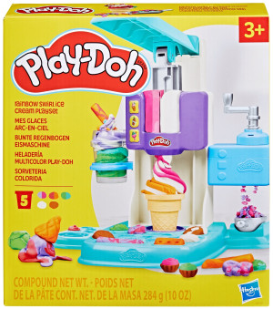 Play-Doh - Ciastolina Lodziarnia Tęczowe zakręcone lody + akcesoria G0028