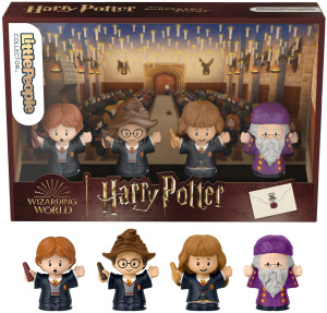 Little People Collector - HARRY POTTER i Kamień Filozoficzny 4-PAK figurek kolekcjonerskich HVG45